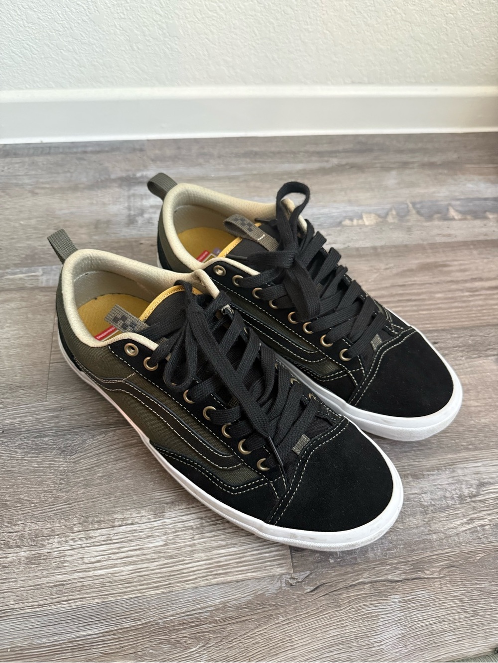 Vans Old Skool 36 Shoes Men Size 11 Black Green Skate Sneakers